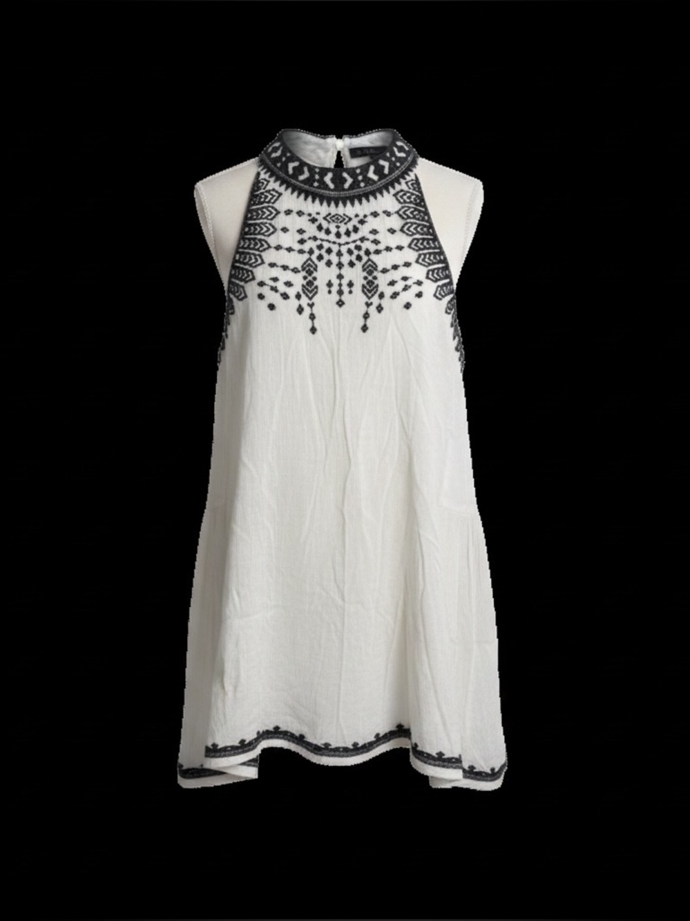 Altar’d State Embroidered Tank flowy Top Size M